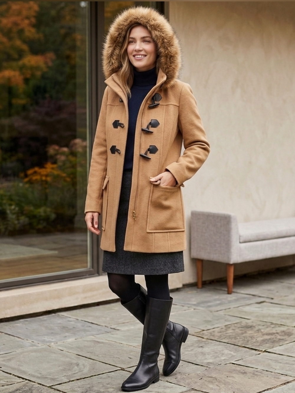 🤎Marc New York Wool Coat - Picture 1 of 6